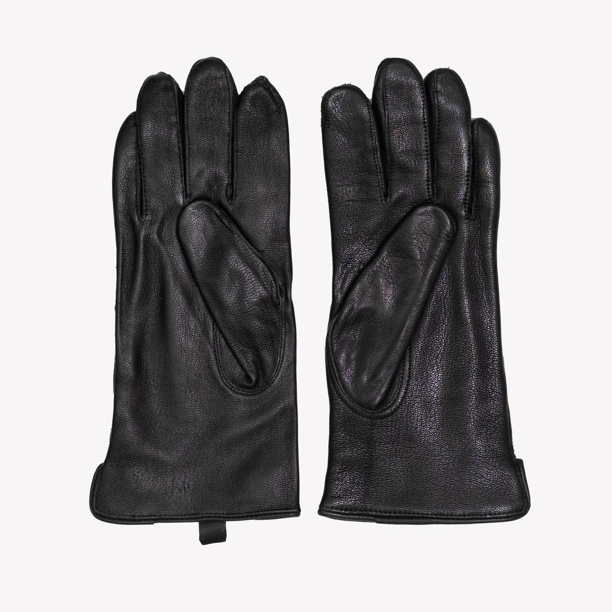 Dutch Black Lined Leather Gloves