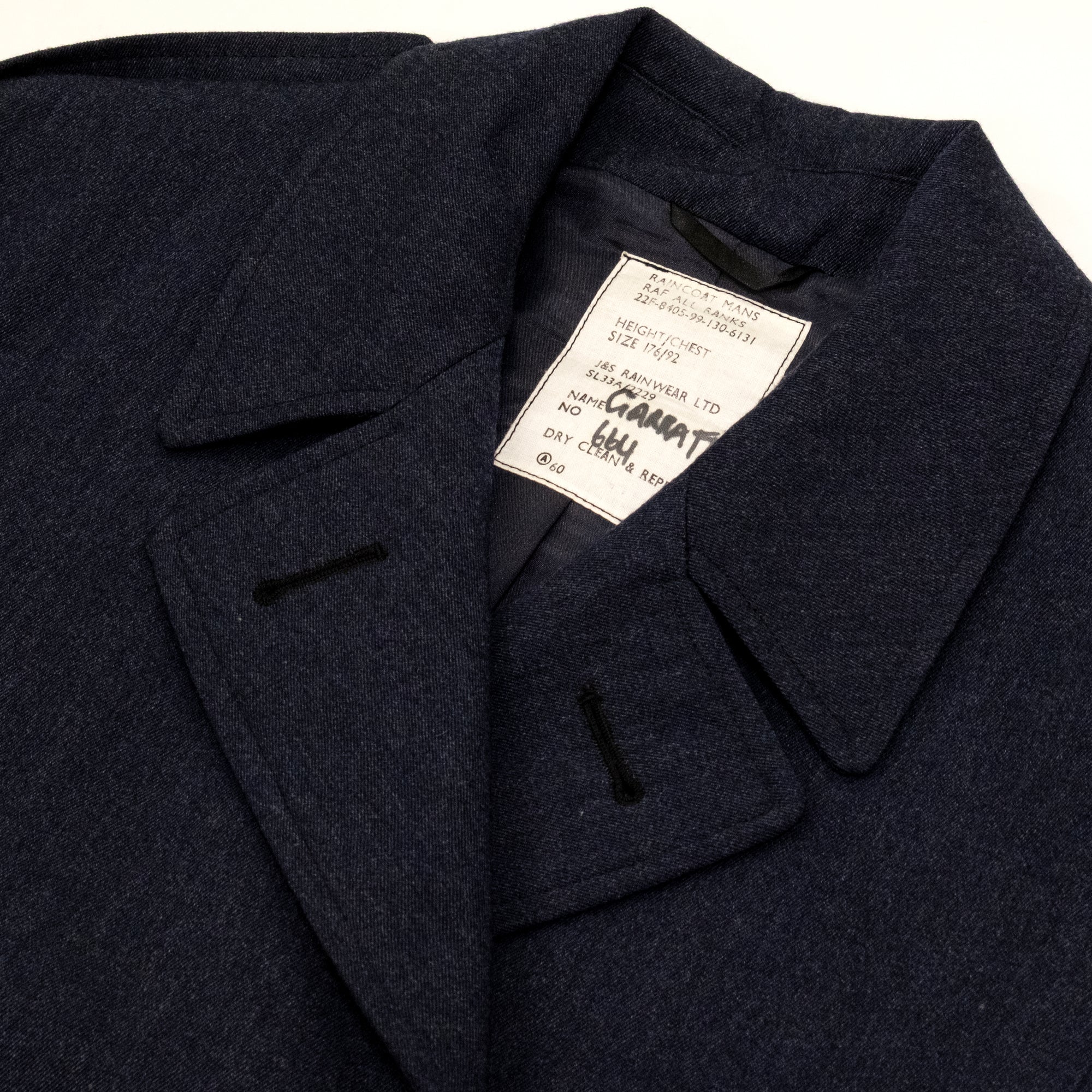 RAF Double Breasted Wool Overcoat