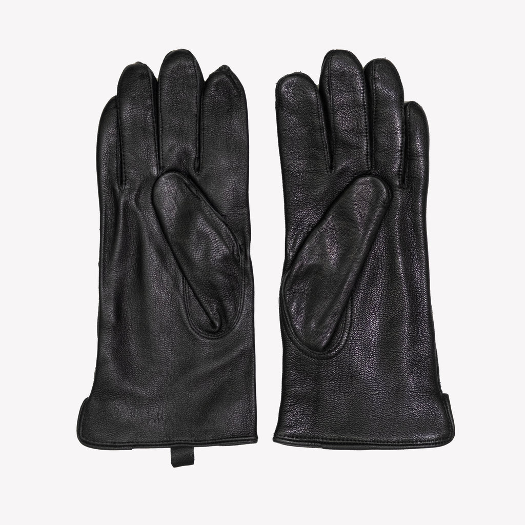 Dutch Black Lined Leather Gloves